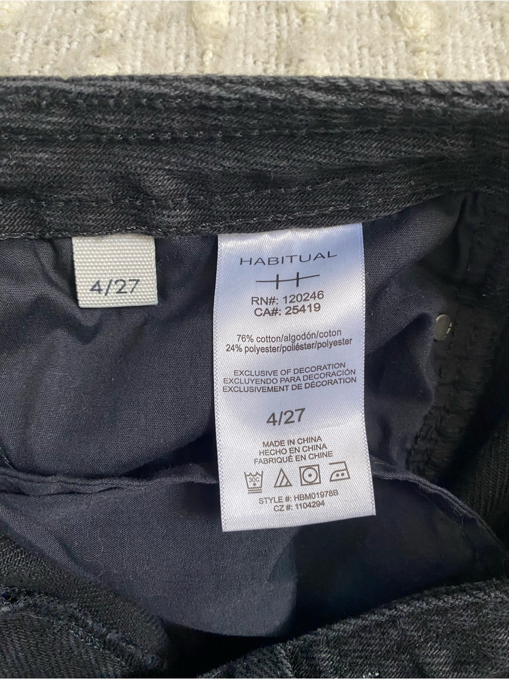 {Habitual} Wide Legged Drawstring Jeans - Picture 5 of 5
